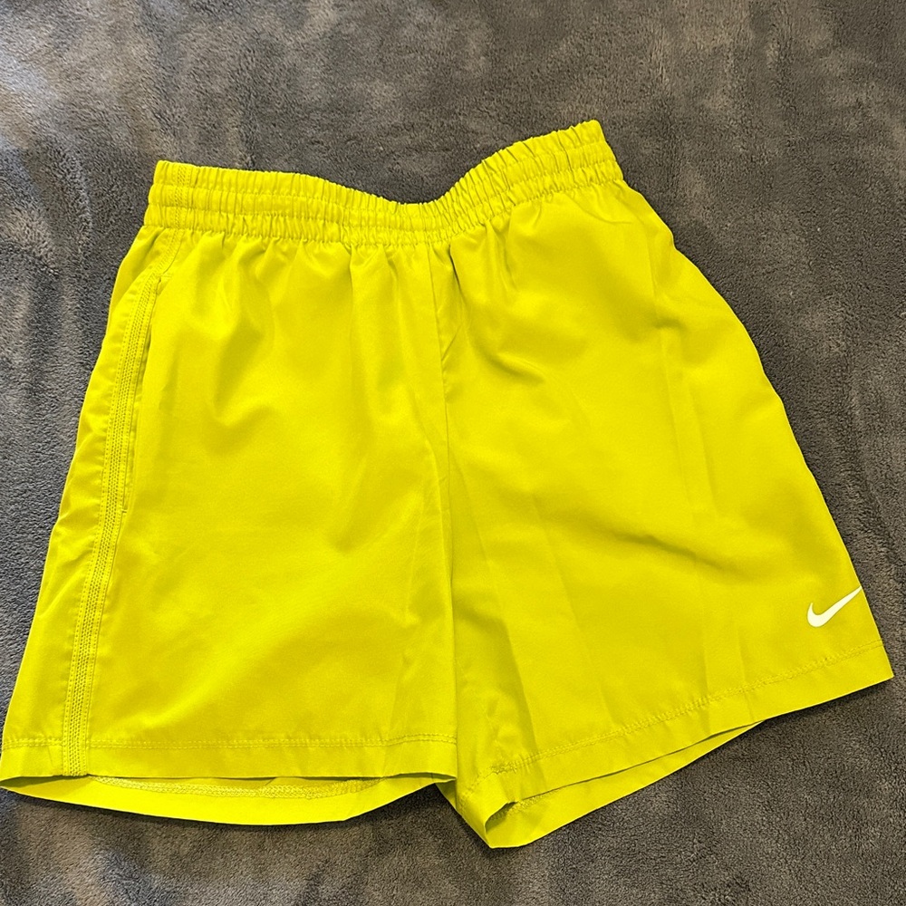 Bright Yellow/green (bright lime like color) Athletic Shorts Nike(B)